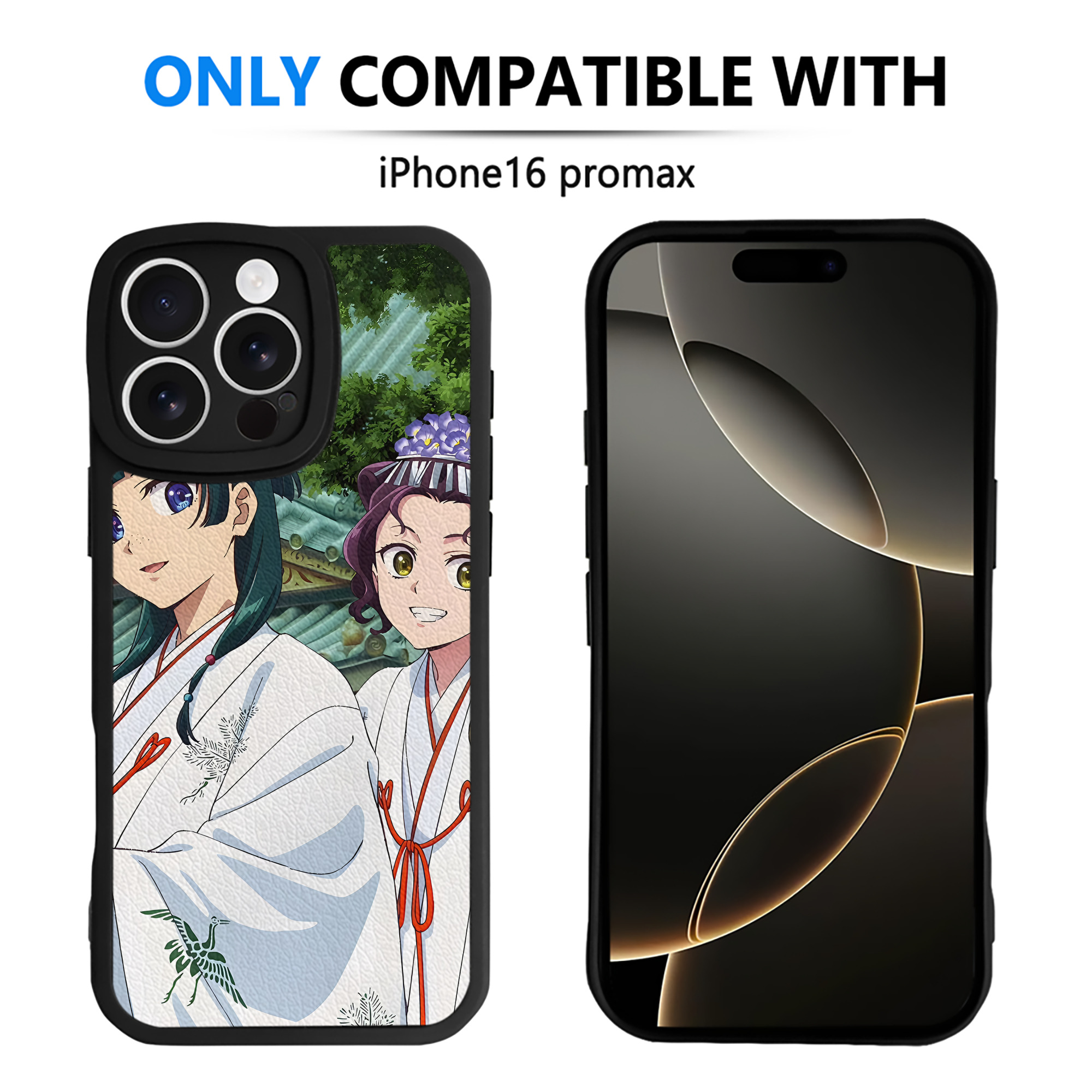 （画像用） 薬屋のひとりごと The Apothecary Diaries 【iPhone 16シリーズ対応】シリコンスマホケース（レザー調） 材質：シリコン
